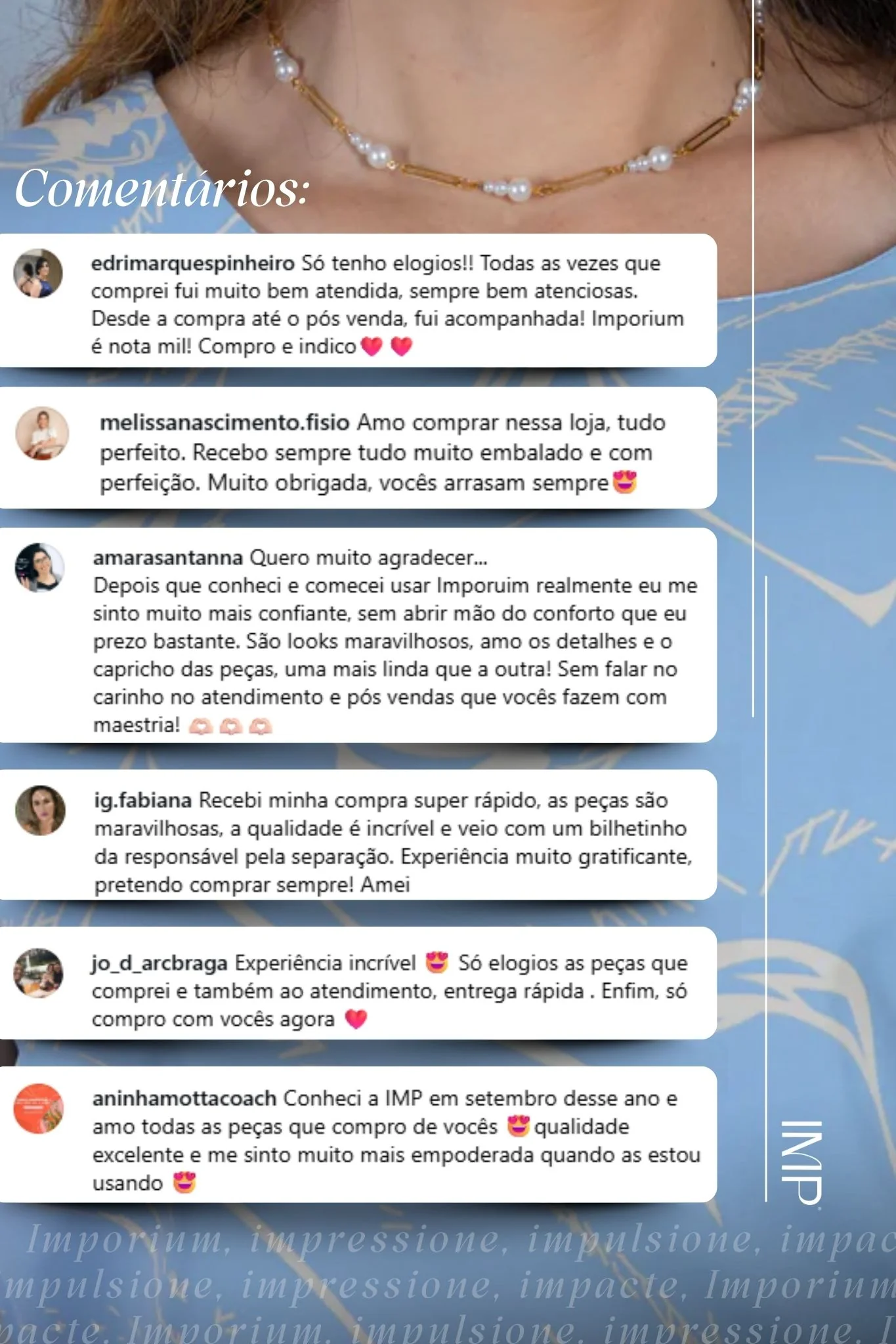 Blusa Manga Curta Transpassada Estampada em Crepe Classic Simone Azul - Image 6