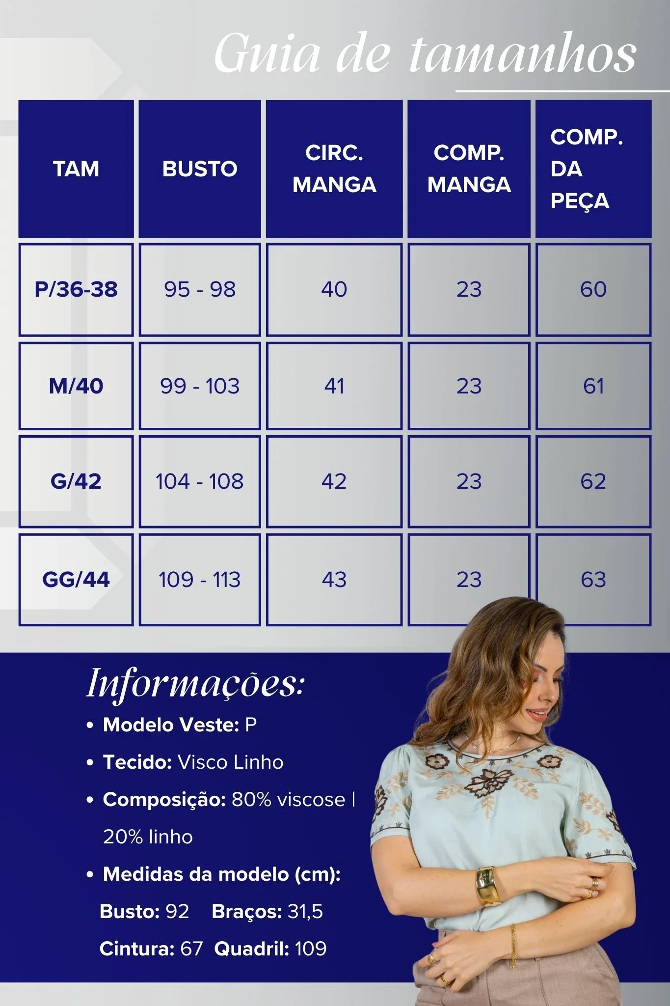 Blusa Manga Curta Visco-Linho Detalhes Bordados em Flores Darcy Verde - Image 3