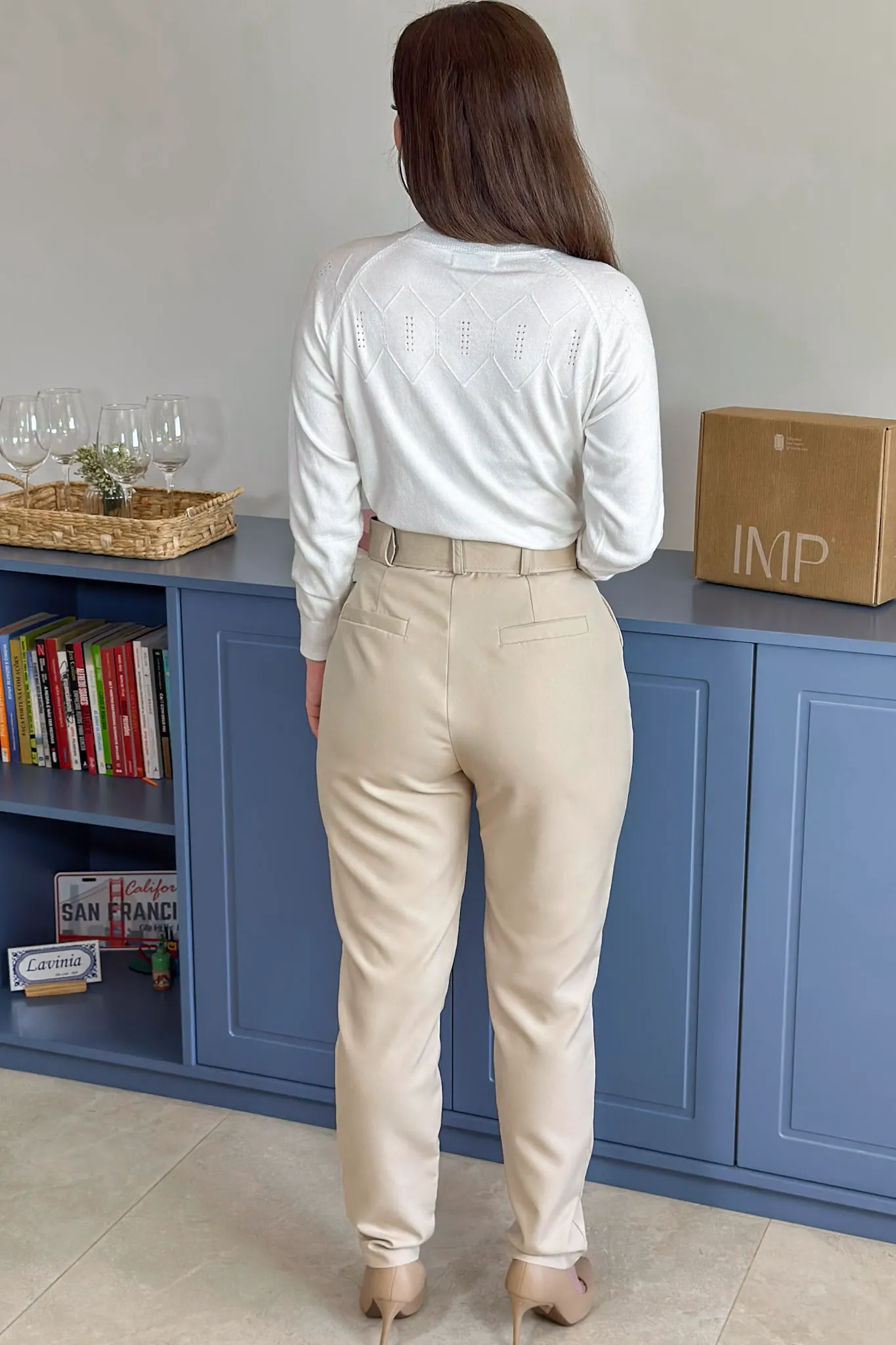 Blusa Manga Longa Em Tricot Cotton Ágata Branco - Image 16