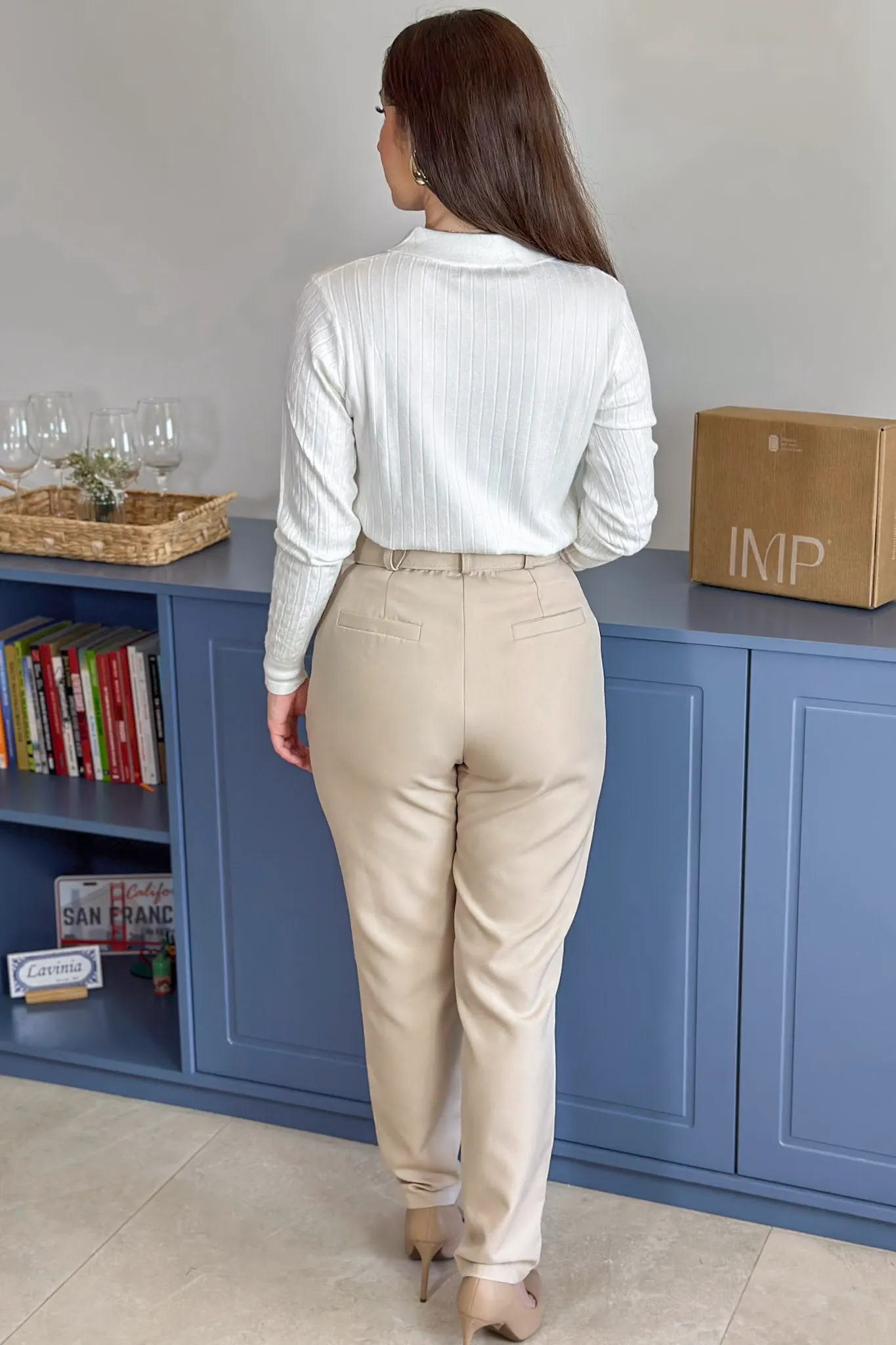 Blusa Manga Longa Em Tricot Cotton Antonella Branco - Image 15