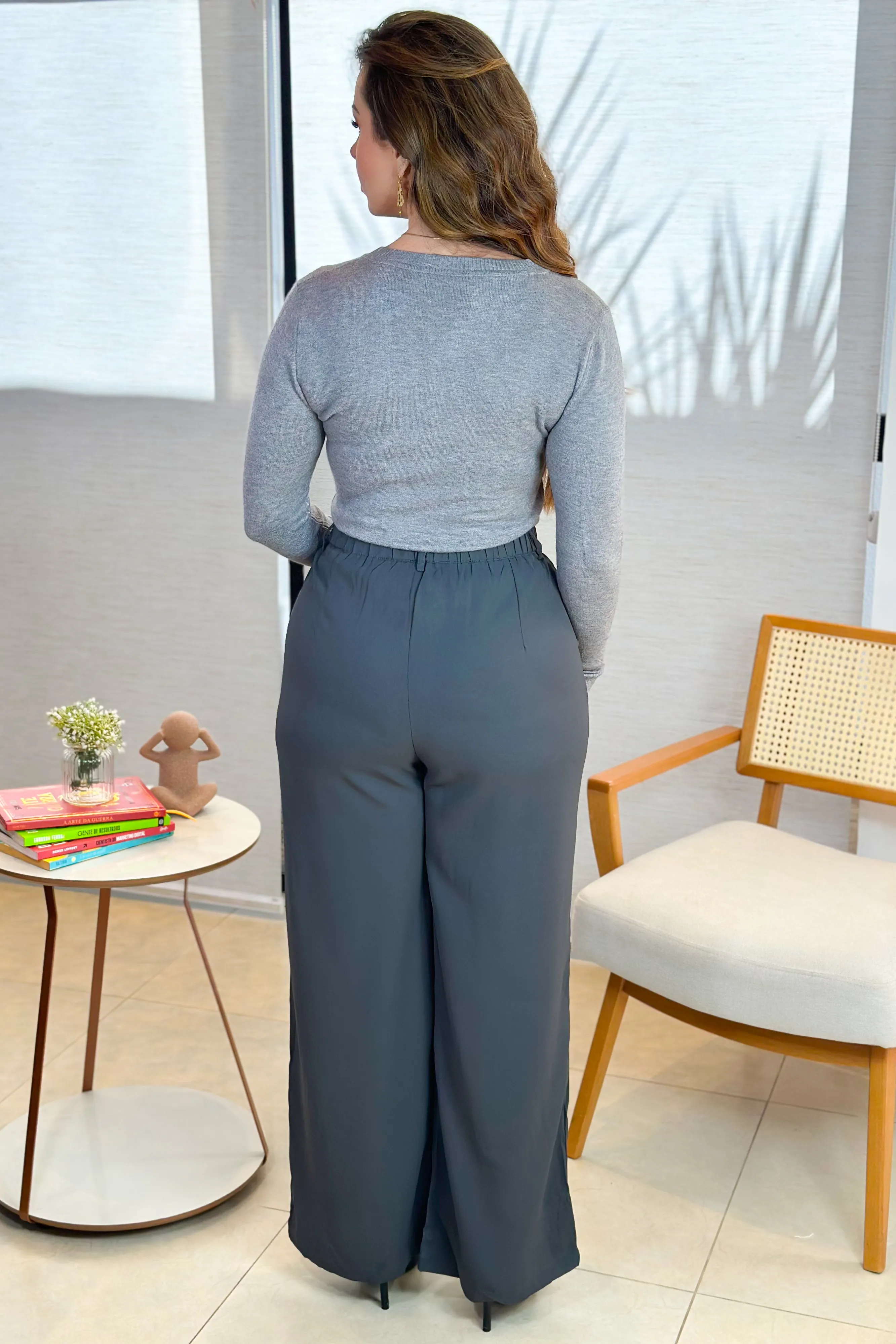 Blusa Manga Longa Em Tricot Luma Cinza - Image 19