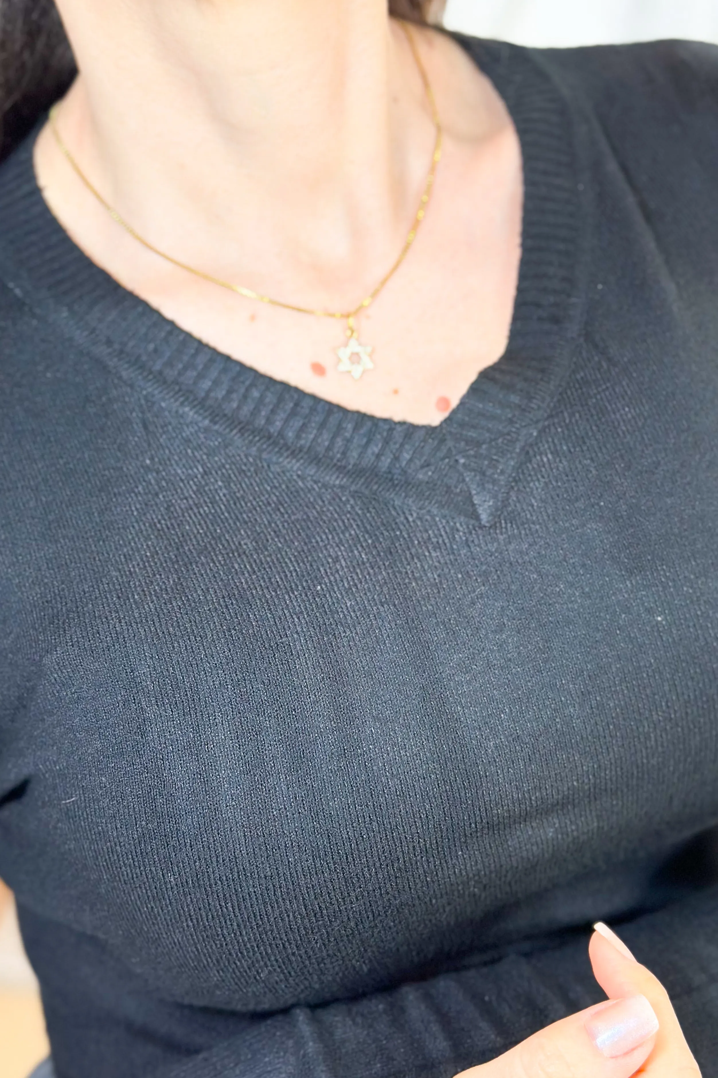 Blusa Manga Longa Em Tricot Luma Preto - Image 12