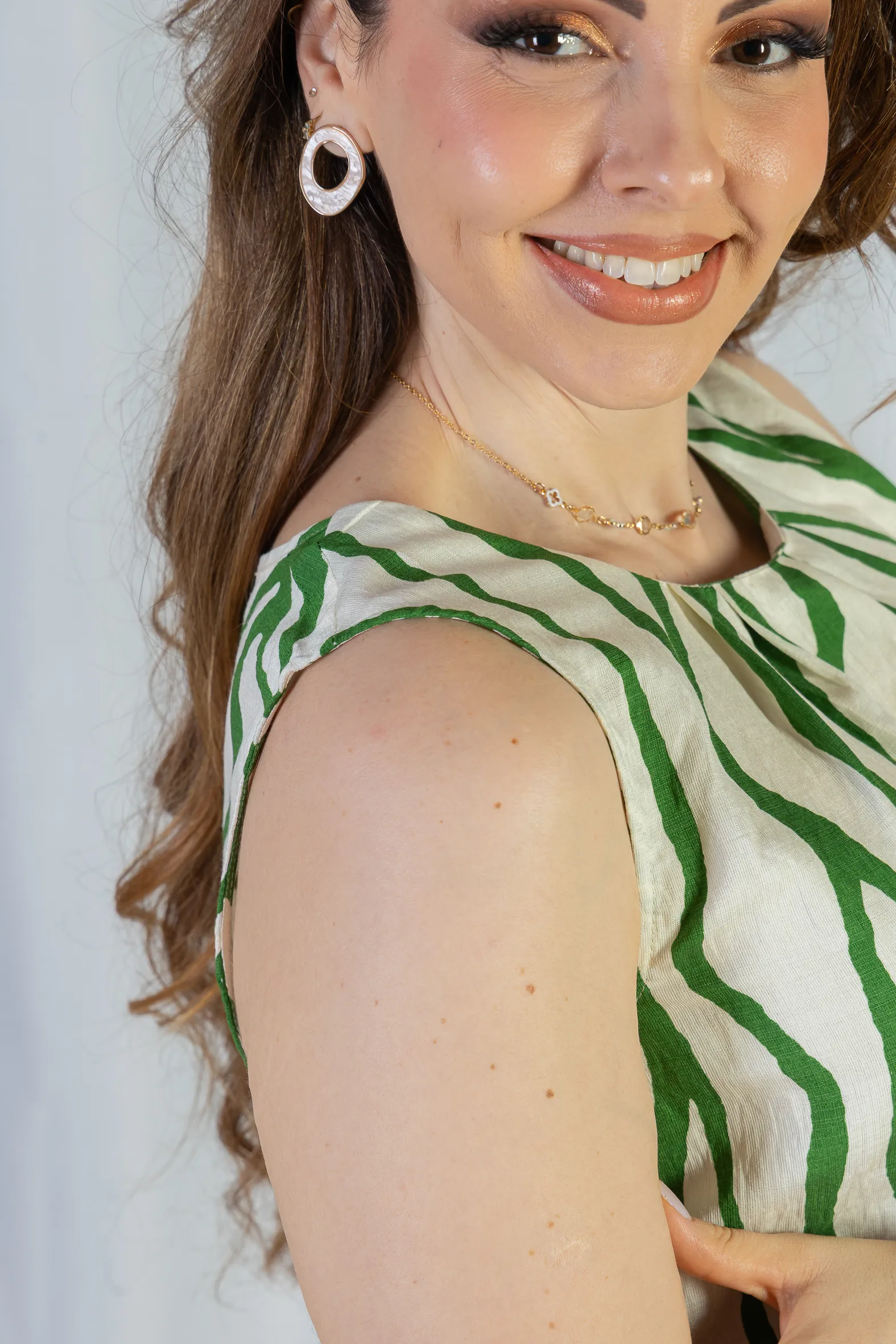 Regata Pregas Colo Visco Brise Valquíria Estampada Verde - Image 12