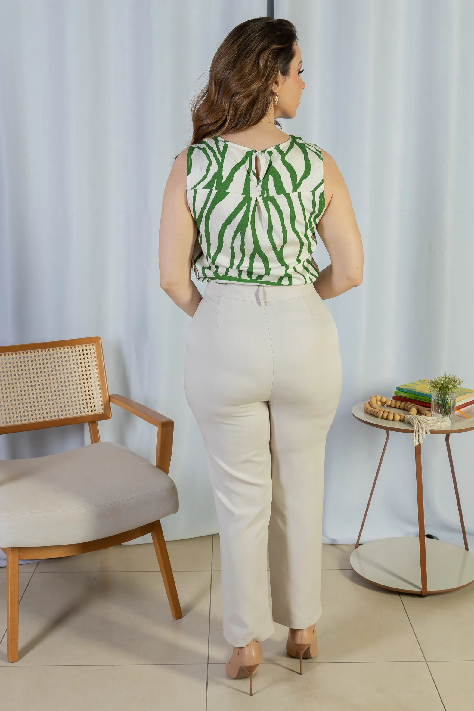 Regata Pregas Colo Visco Brise Valquíria Estampada Verde - Image 15