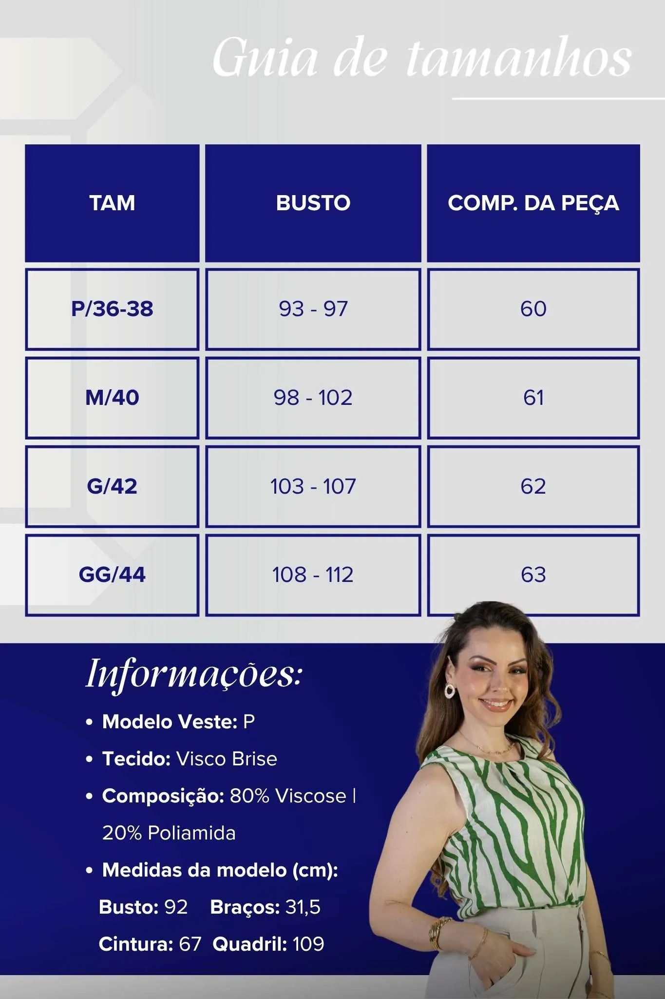 Regata Pregas Colo Visco Brise Valquíria Estampada Verde - Image 3