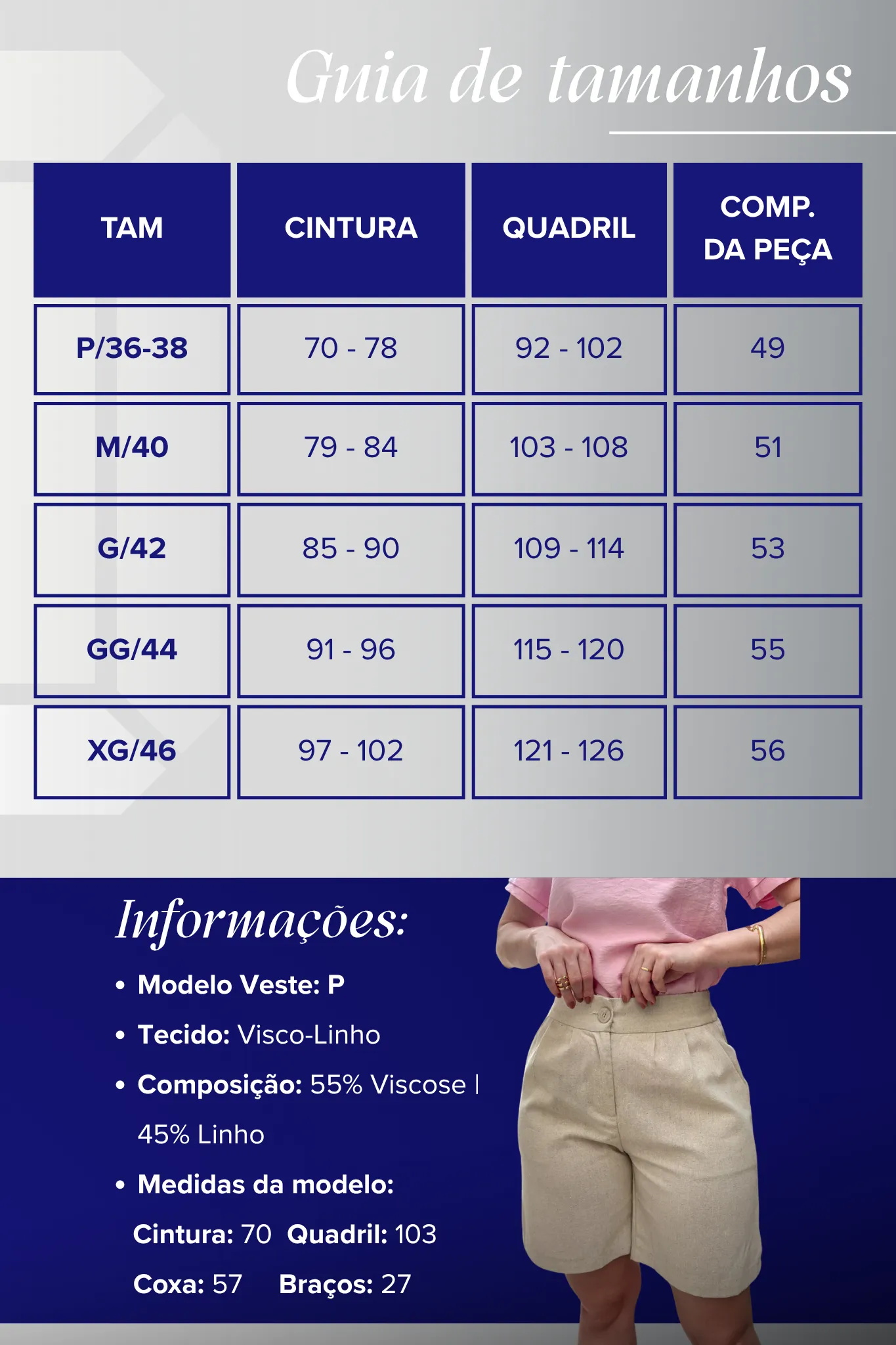 Short Em Linho Abigail Bege - Image 7