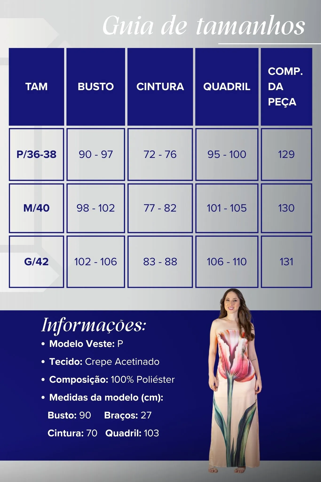 Vestido Tomara Que Caia Detalhe Fenda Crepe Acetinado Camila Pitanga Estampado Creme - Image 3